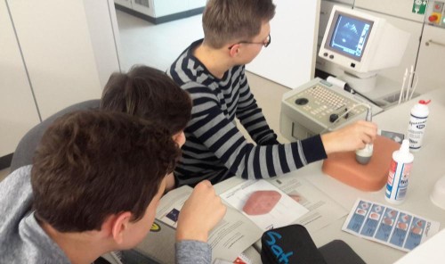 Echographie am Dummy